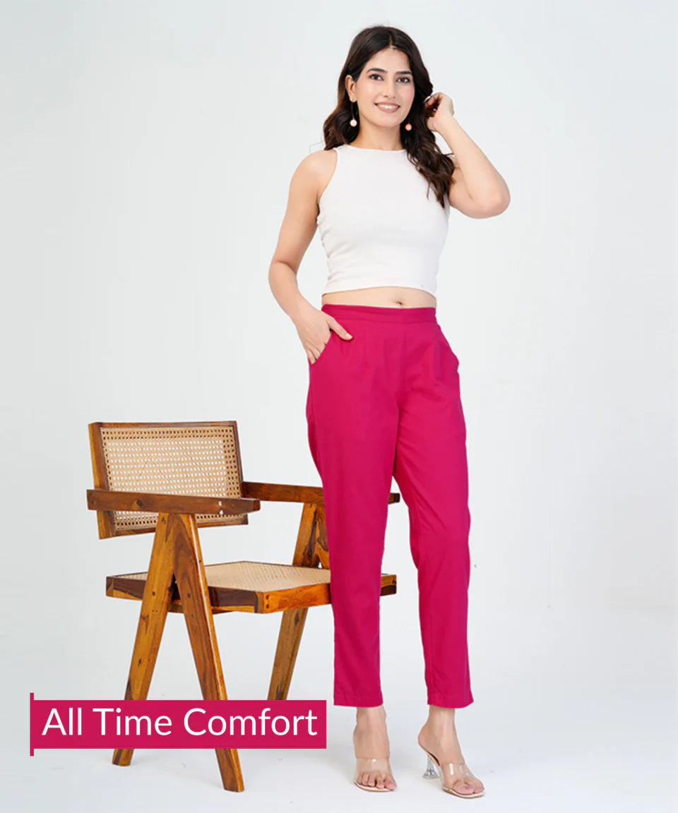 Pink Cotton Pant (SAYS03)