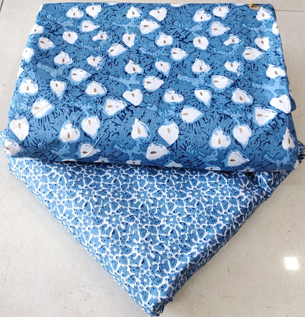 Bagru Hand block print Cotton top and bottom set (2PCYS52)