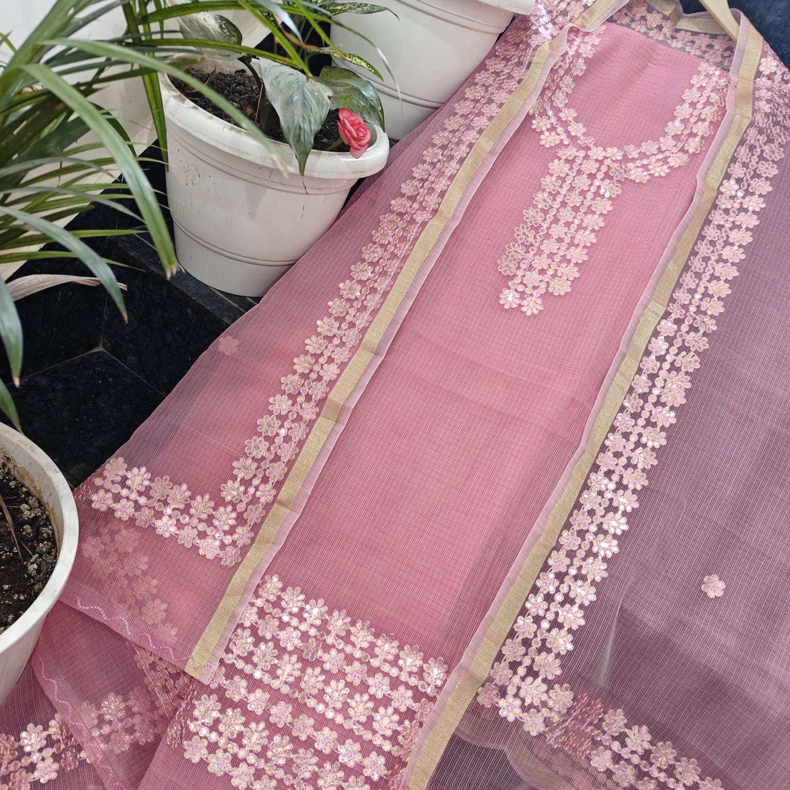 YUVI STYLE FULL KOTA DORIYA TOP AND DUPTTA SUIT SET (FKDYS108)