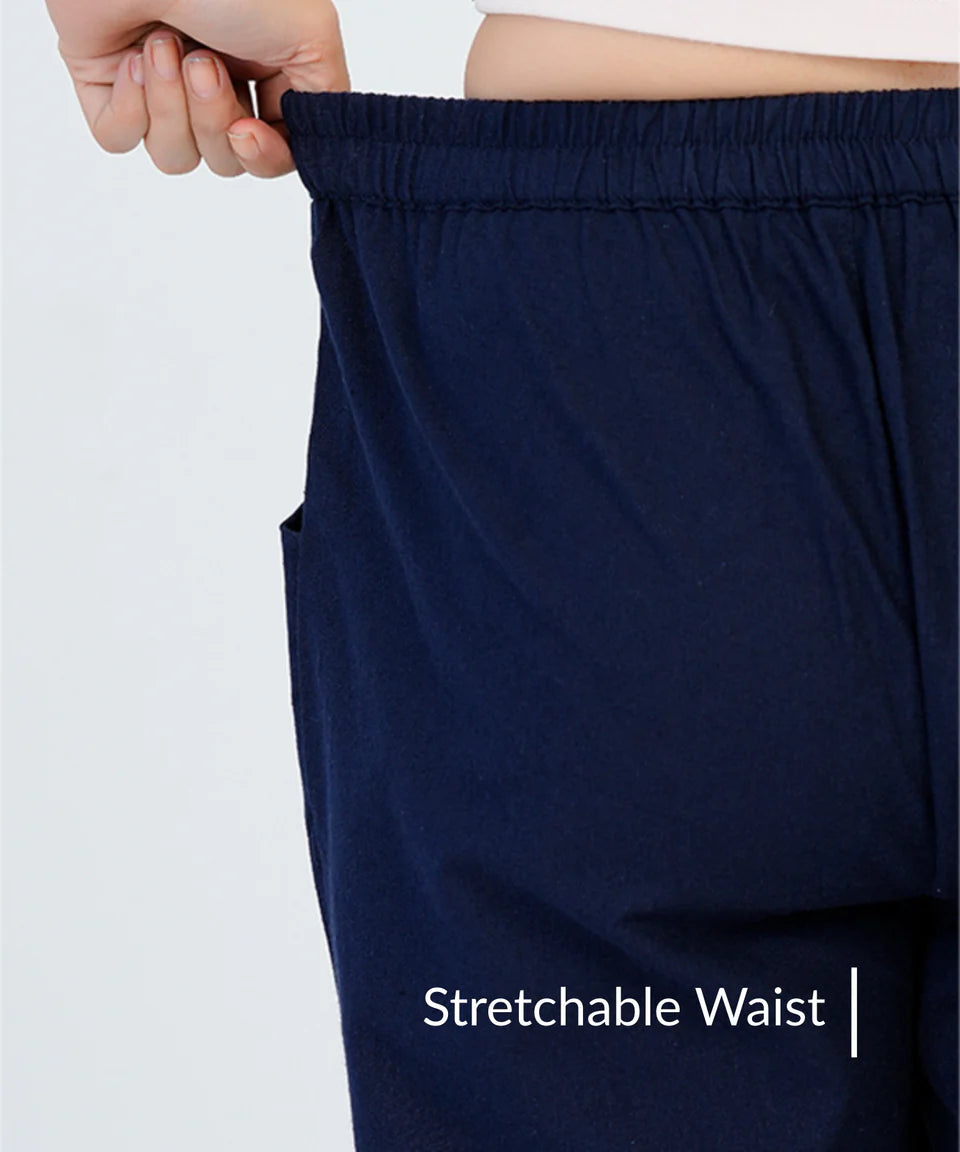 Navy Blue Cotton Pant (SAYS11)