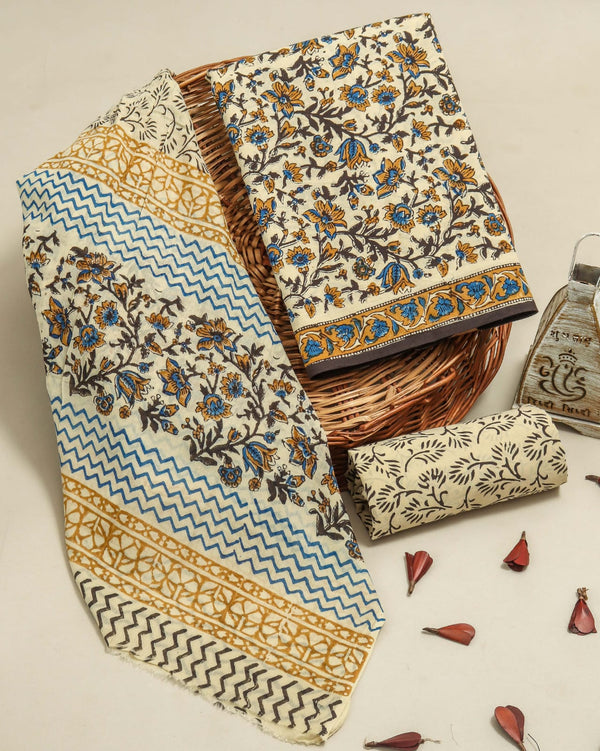 EXCLUSIVE COTTON SUIT WITH  MULMUL DUPPTA (MALYS241)
