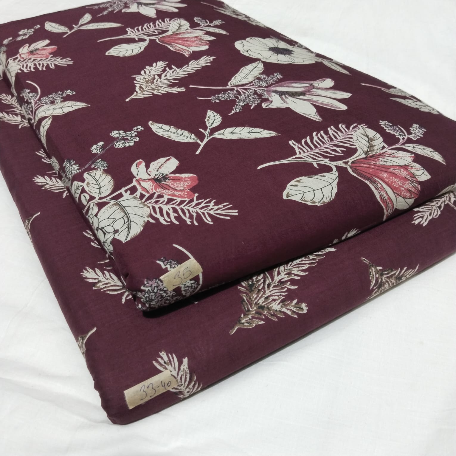 Traditional Hand block print Cotton top and bottom set (2PCYS66)