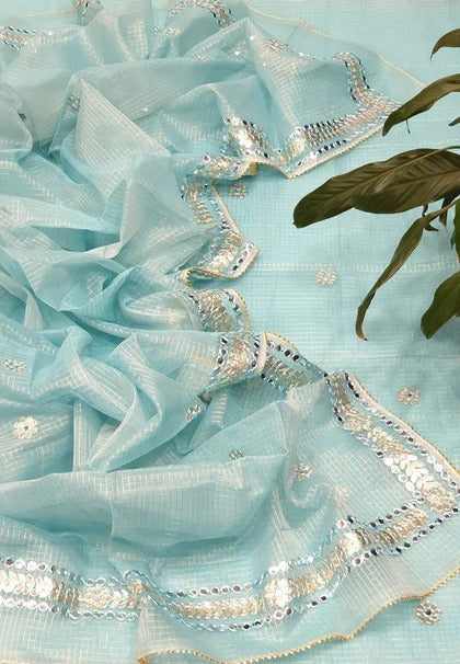 YUVI STYLE FULL KOTA DORIYA TOP AND DUPTTA SUIT SET (FKDYS69)