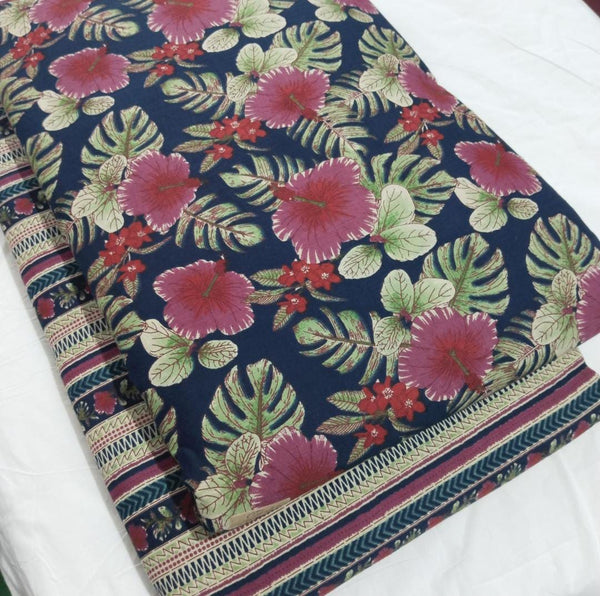 TRADITIONAL HAND BLOCK PRINT COTTON TOP AND BOTTOM SET (2PCYS129)