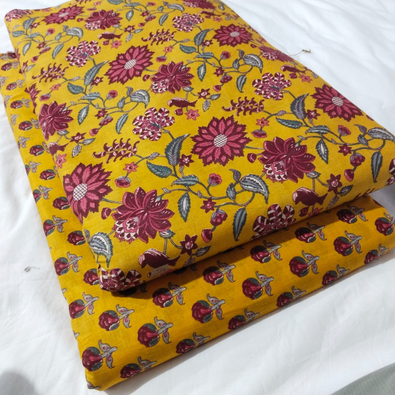 TRADITIONAL HAND BLOCK PRINT COTTON TOP AND BOTTOM SET (2PCYS139)