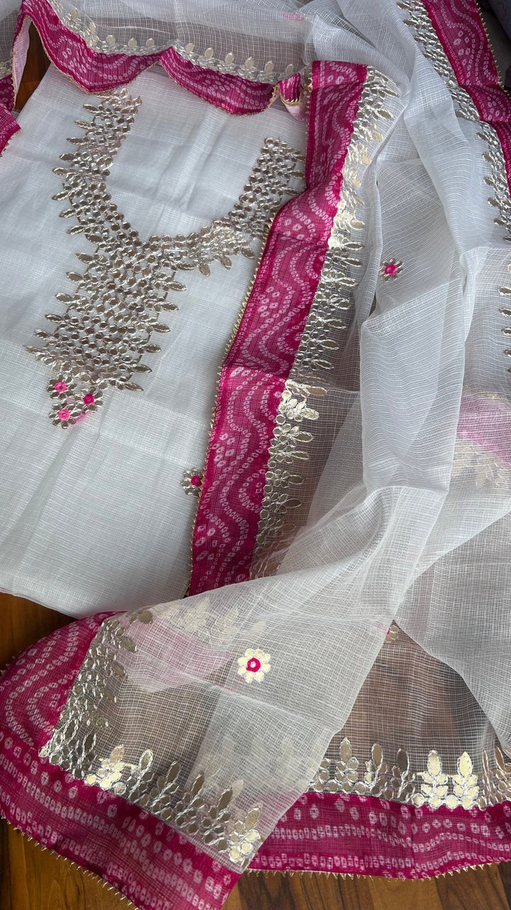 YUVI STYLE FULL KOTA DORIYA TOP AND DUPTTA SUIT SET (FKDYS67)