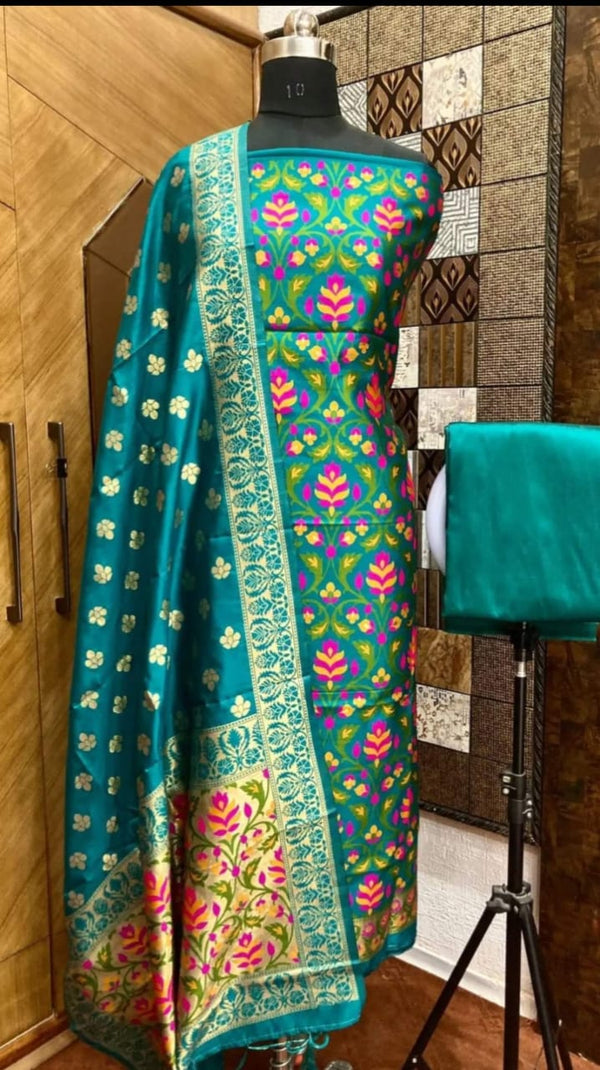 BANARASI JAMDANI COTTON SUIT SET (BJCYS08)