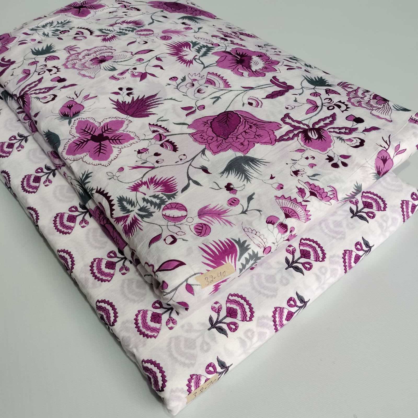 TRADITIONAL HAND BLOCK PRINT COTTON TOP AND BOTTOM SET (2PCYS134)