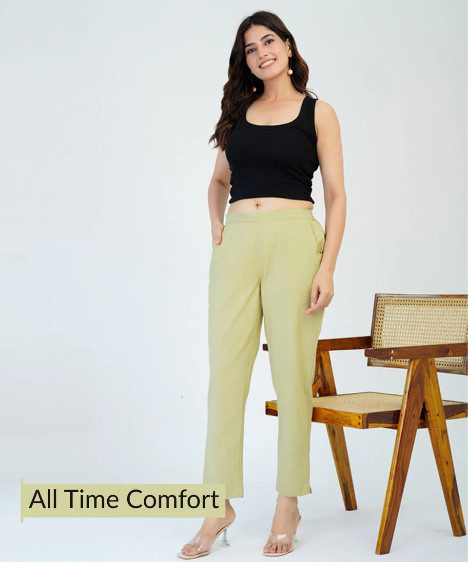 Early brown Cotton Pant (SAYS20)