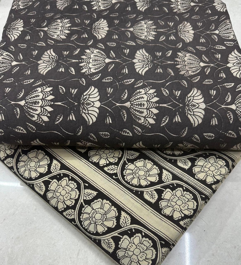 Traditional Hand block print Cotton top and bottom set (2PCYS76)