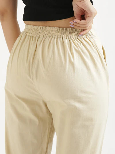 Beige Cotton Pant (SAYS06)