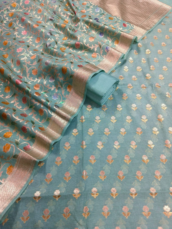 EXCLUSIVE BANARASI PURE MERCERISED SUIT (BPMYS02)