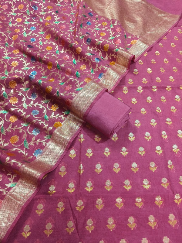 EXCLUSIVE BANARASI PURE MERCERISED SUIT (BPMYS04)