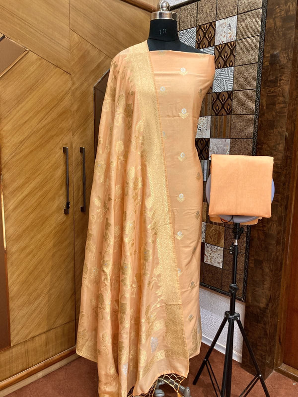 Pure Chiniya Silk Sona Rupa Silk Weaved Suit (CSSRSYS01)