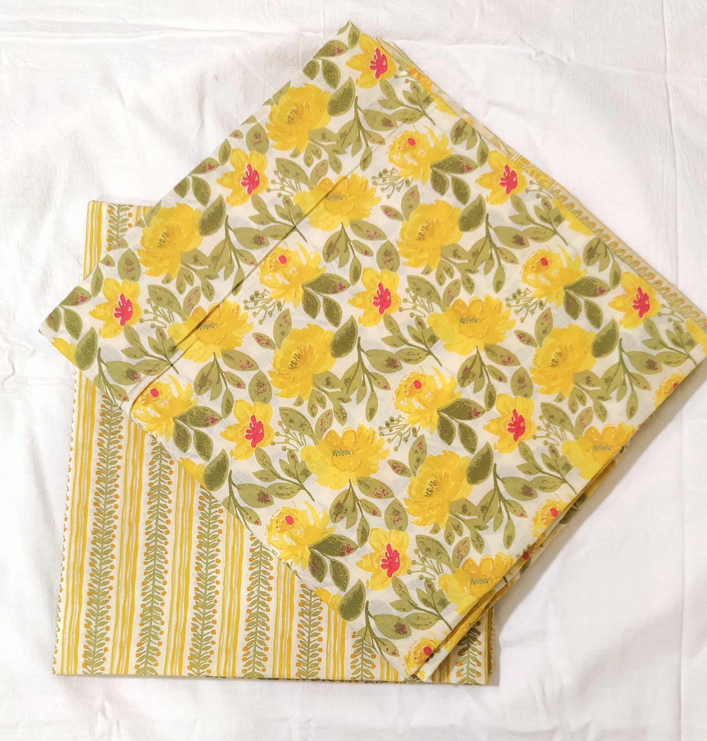 Hand block print Cotton top and bottom set (2PCYS08)
