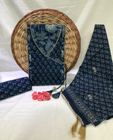 Jaipur Cotton Print Angrakha Unstitched Suit Set (ANGYS140)