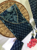 Jaipur Cotton Print Angrakha Unstitched Suit Set (ANGYS140)