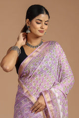 EXCLUSIVE HAND BLOCK PREMIUM MAHESWARI SILK SAREE (MSYS50)