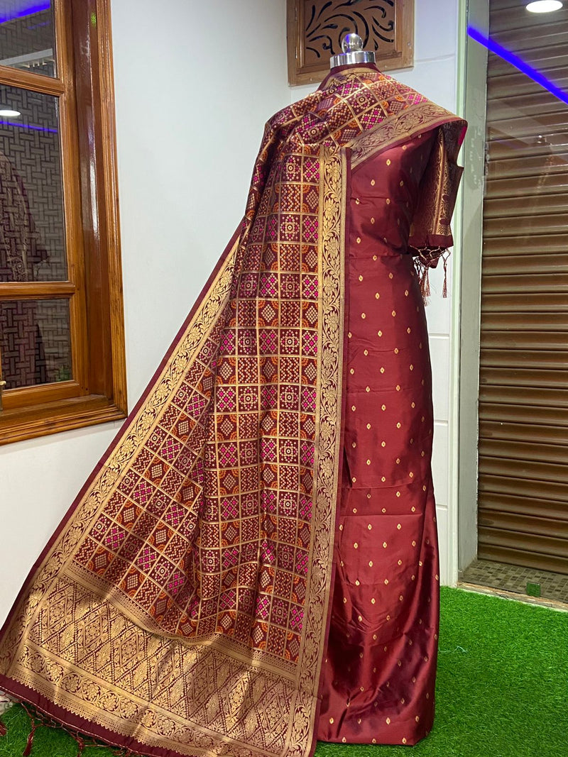 EXCLUSIVE BANARASI SOFT SILK SUIT (BSSYS11)