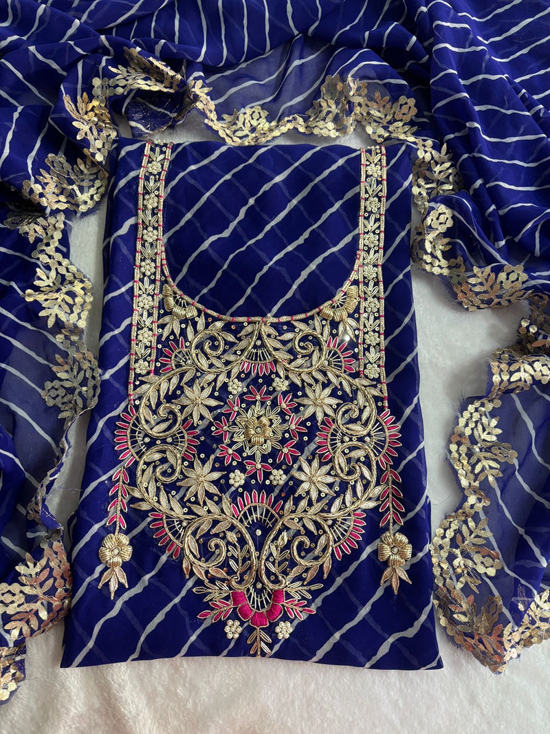 Premium Georgette fabric kurta with zardogi handwork (  ZTZ06)