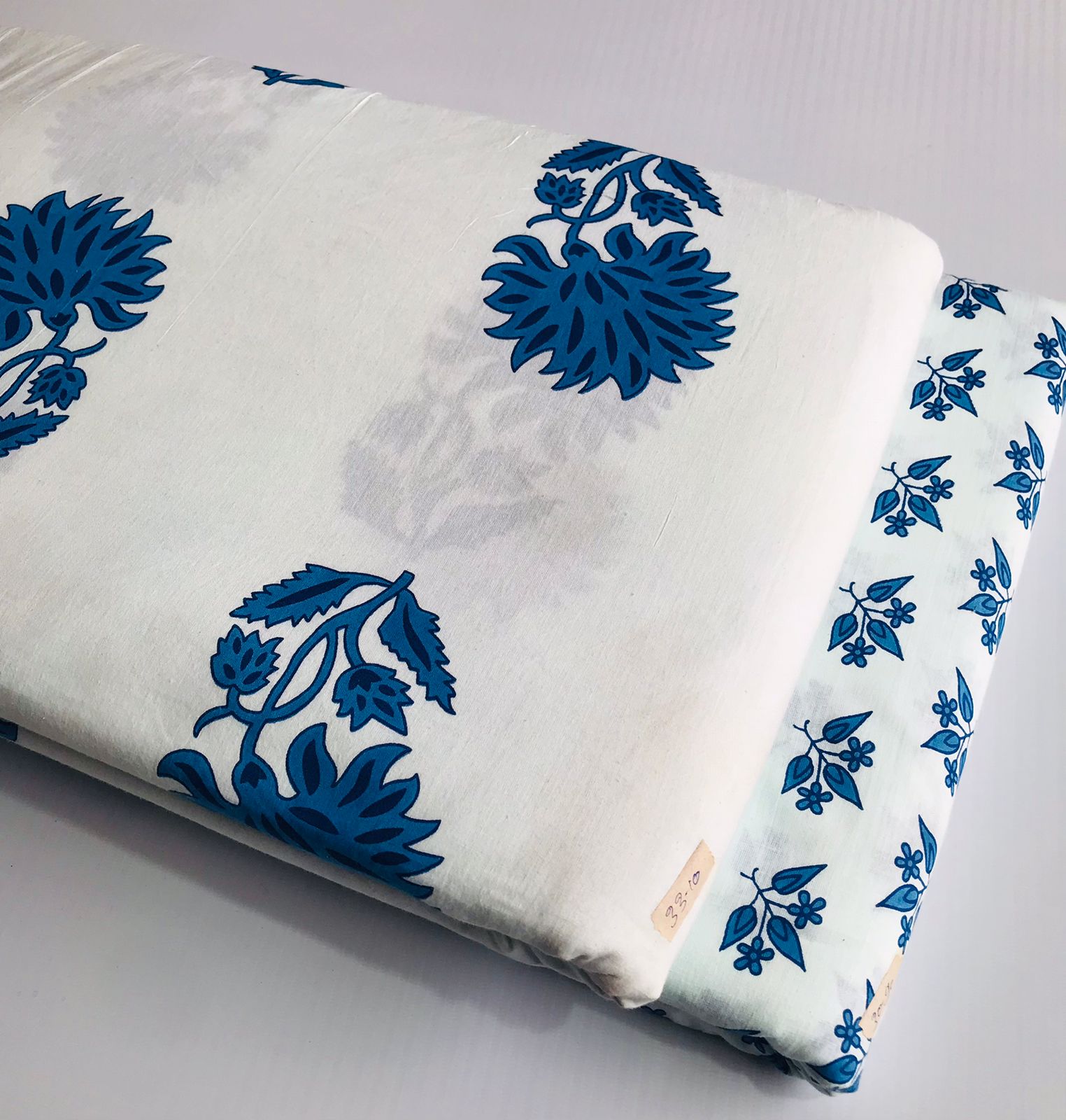 Traditional Hand block print Cotton top and bottom set (2PCYS84)