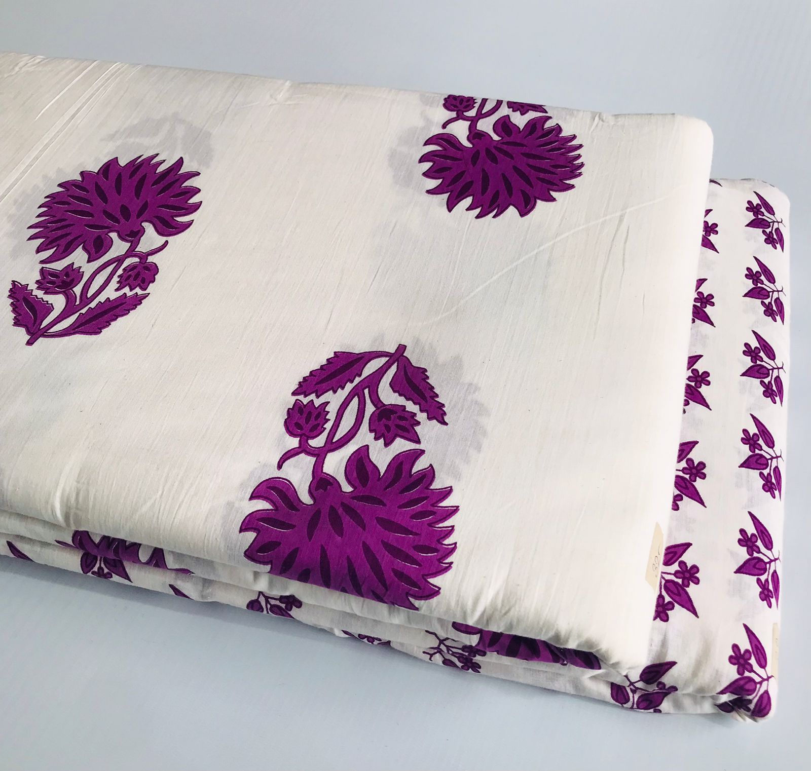 Traditional Hand Block print Cotton top and bottom set (2PCYS150)