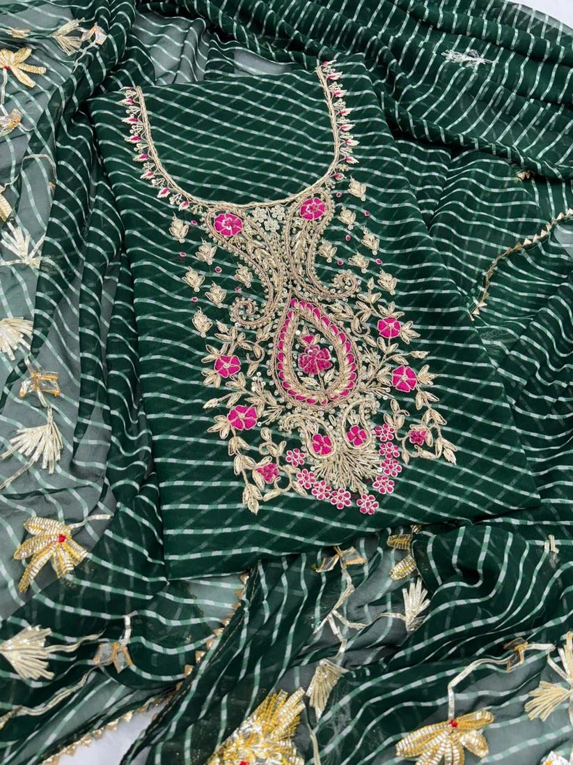 Premium Georgette fabric kurta with zardogi handwork ( GBT21)