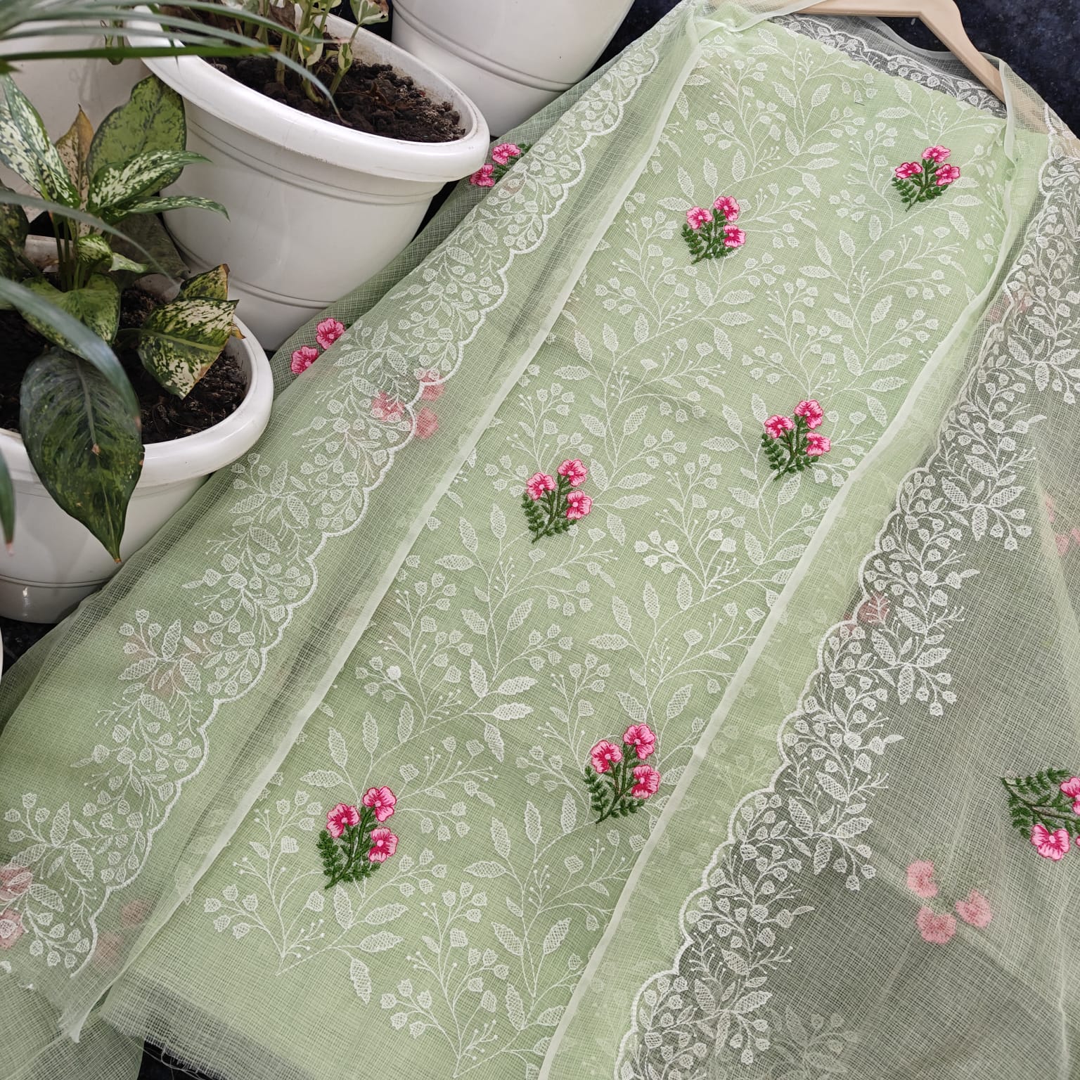 Yuvi Style Full Kota Doria Suit With Embroidery Work (FKDYS78)