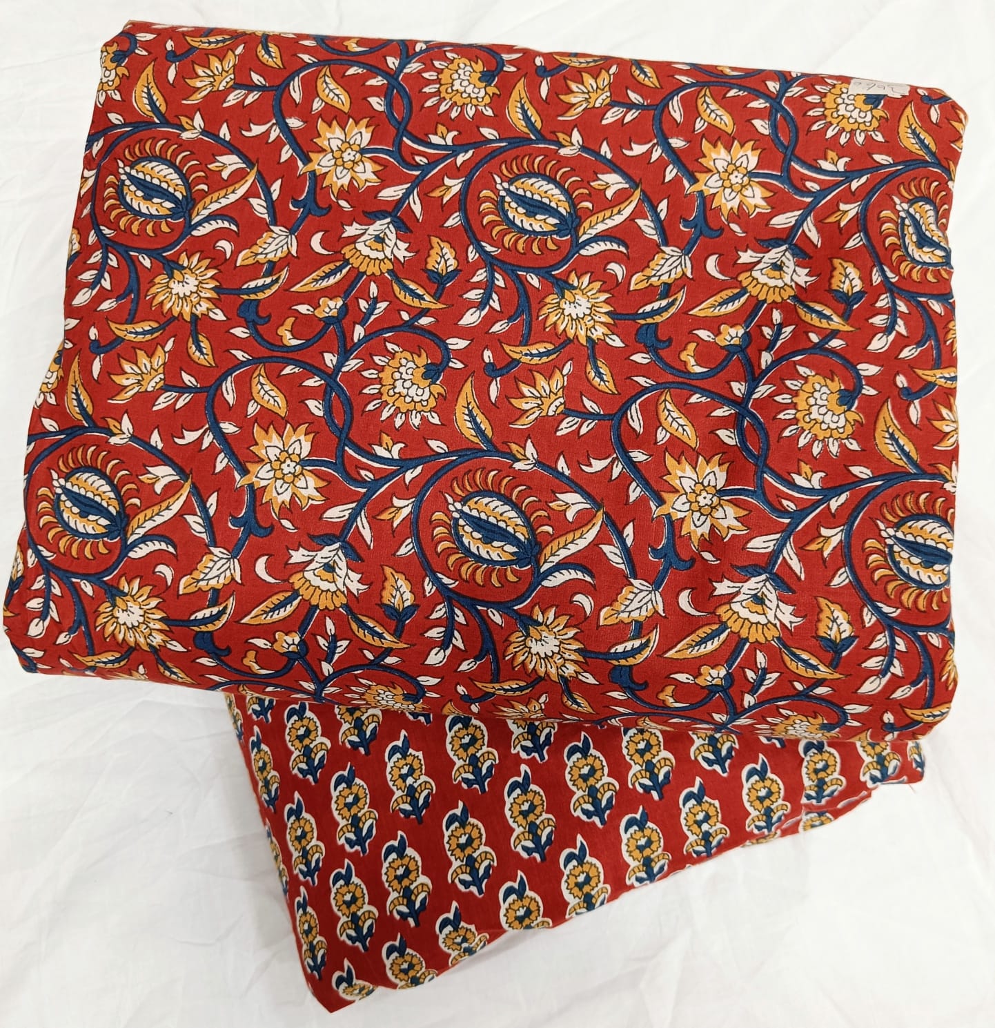 TRADITIONAL HAND BLOCK PRINT COTTON TOP AND BOTTOM SET (2PCYS140)