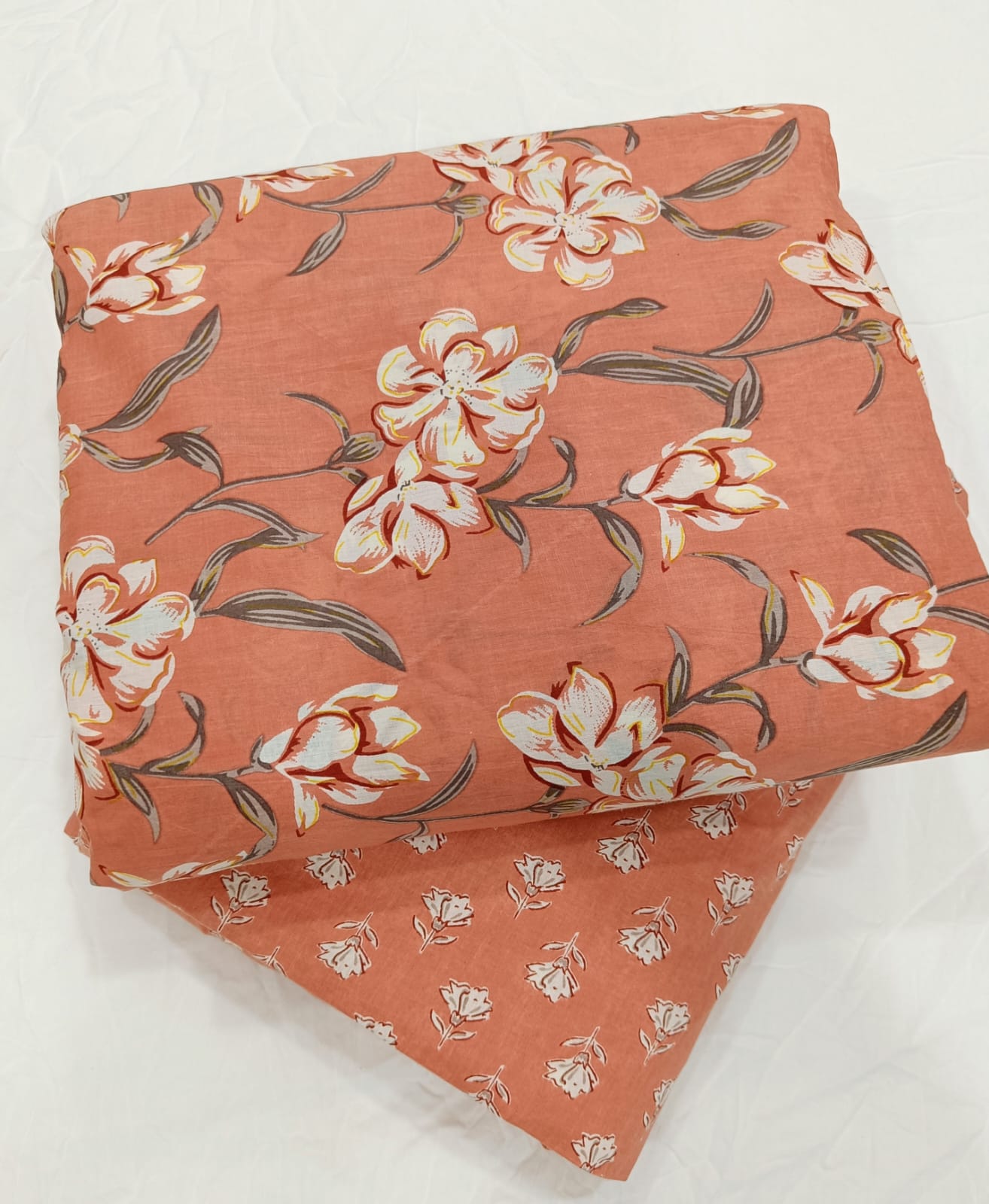 TRADITIONAL HAND BLOCK PRINT COTTON TOP AND BOTTOM SET (2PCYS142)