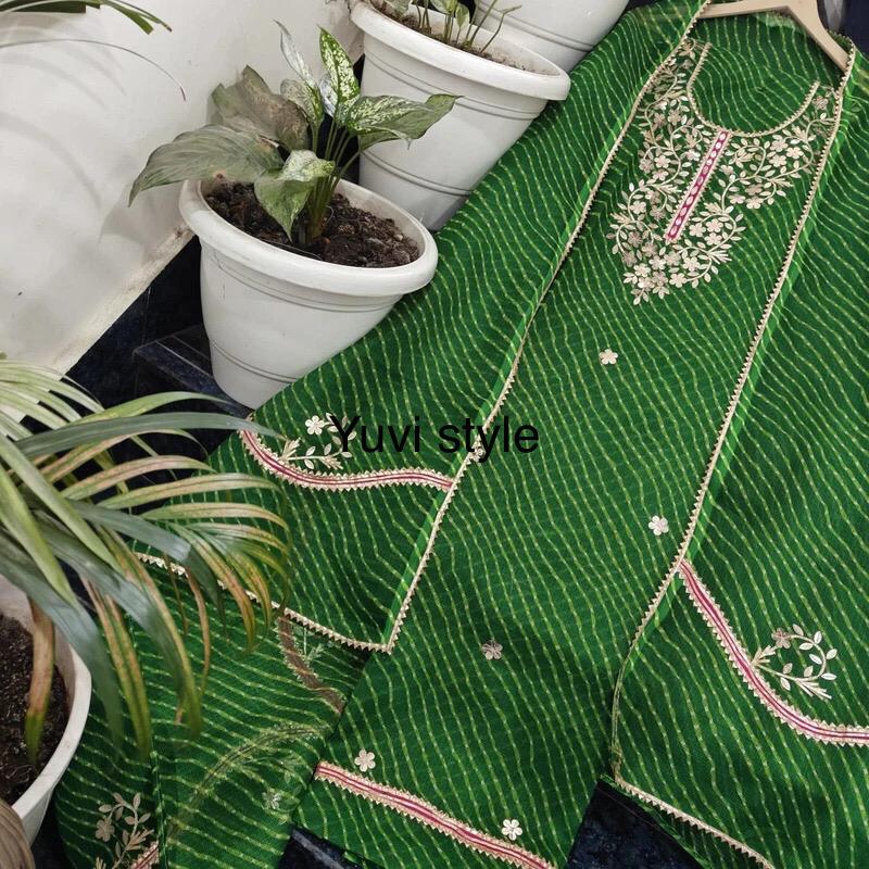 YUVI STYLE FULL KOTA DORIYA TOP AND DUPTTA SUIT WITH GOTA PATTI WORK (FKDYS62)