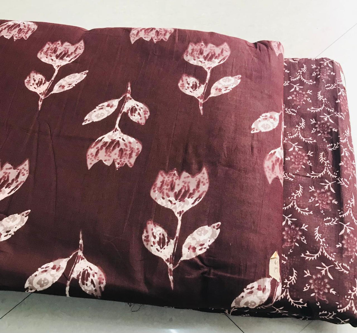 Traditional Hand block print Cotton top and bottom set (2PCYS59)