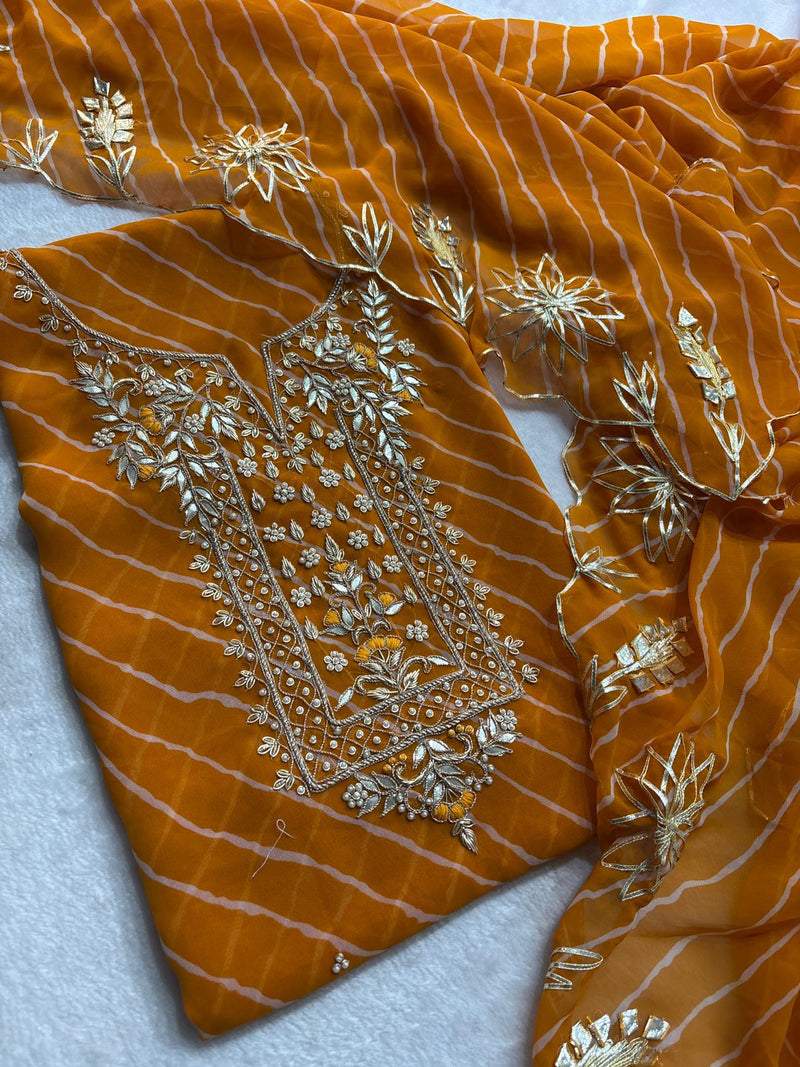 Premium Georgette fabric kurta with zardogi handwork (GBT012)