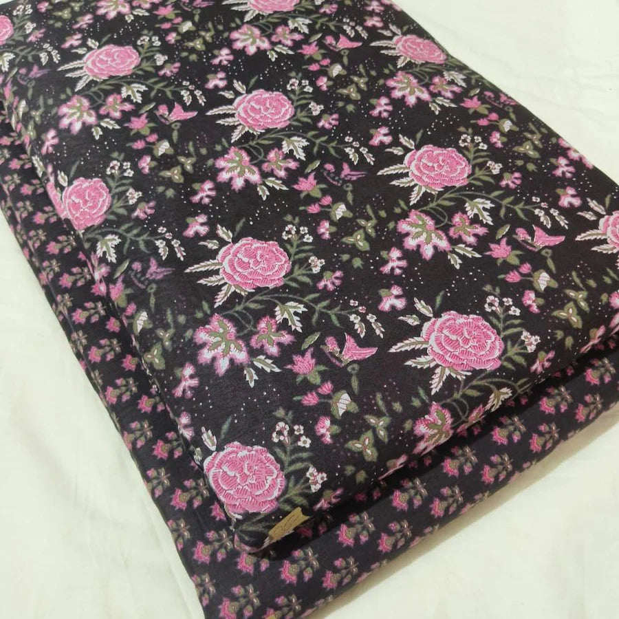 Hand block print Cotton top and bottom set (2PCYS03)