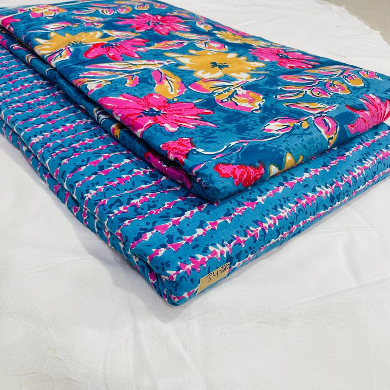 Traditional Buti print Cotton top and bottom set (2PCYS32)