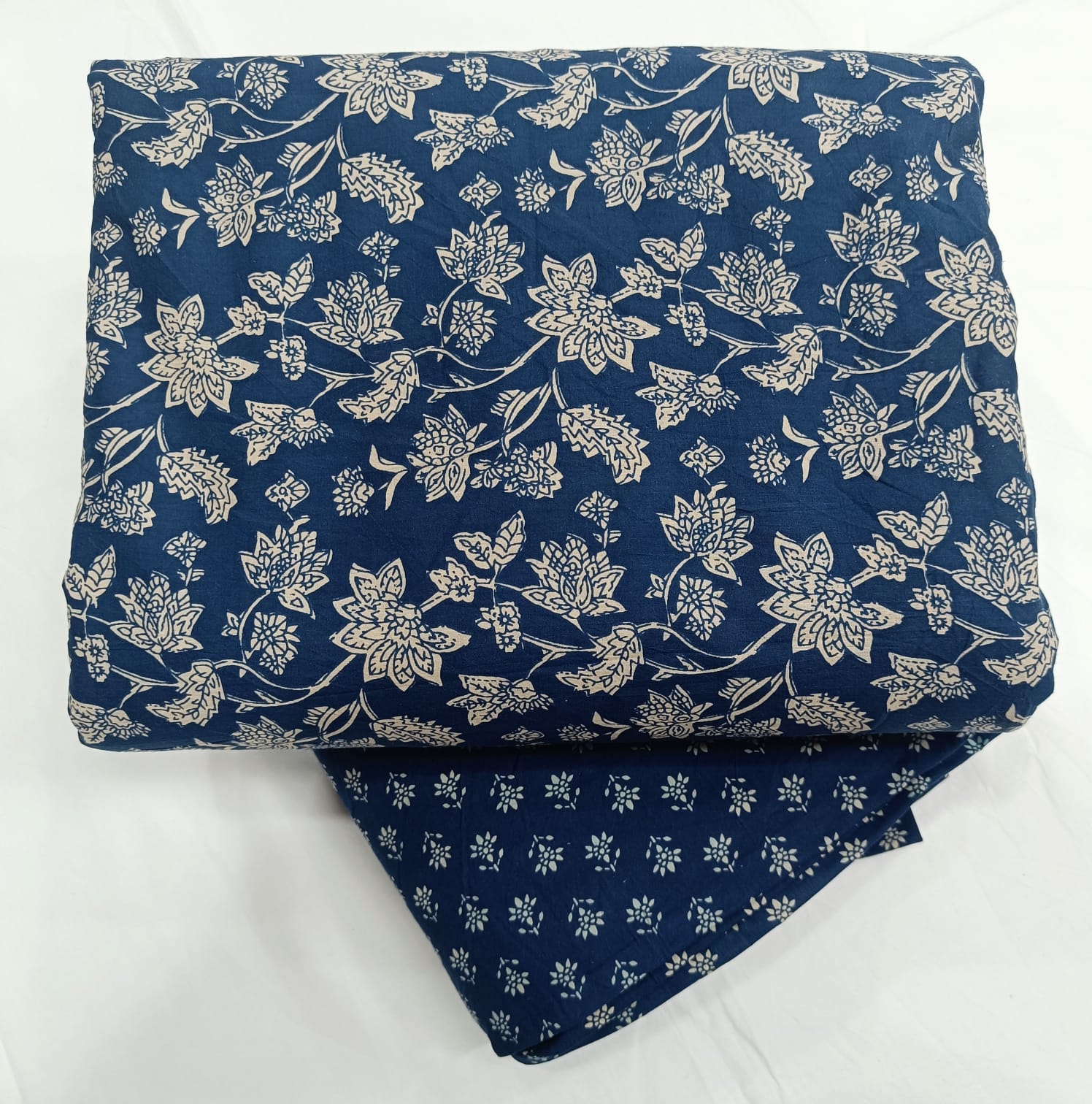 TRADITIONAL HAND BLOCK PRINT COTTON TOP AND BOTTOM SET (2PCYS136)