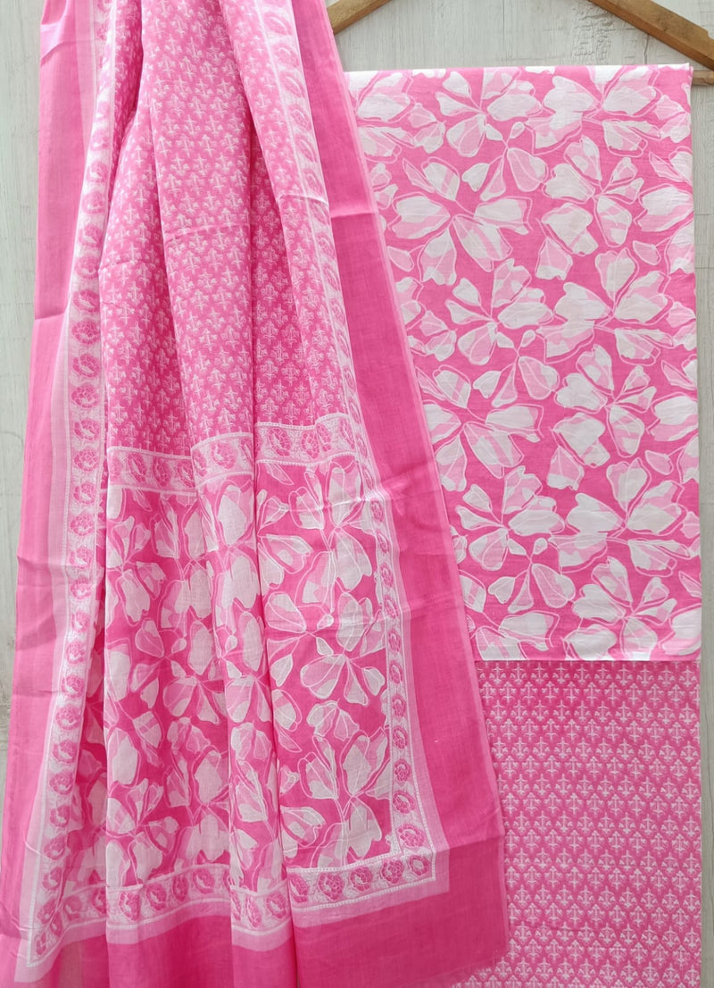 DESIGNER PURE COTTON SUIT WITH MULMUL DUPATTA(MALYS56)