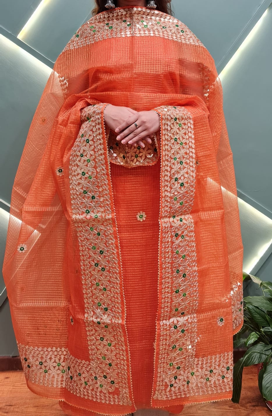 YUVI STYLE FULL KOTA DORIYA TOP AND DUPTTA SUIT SET (FKDYS57)