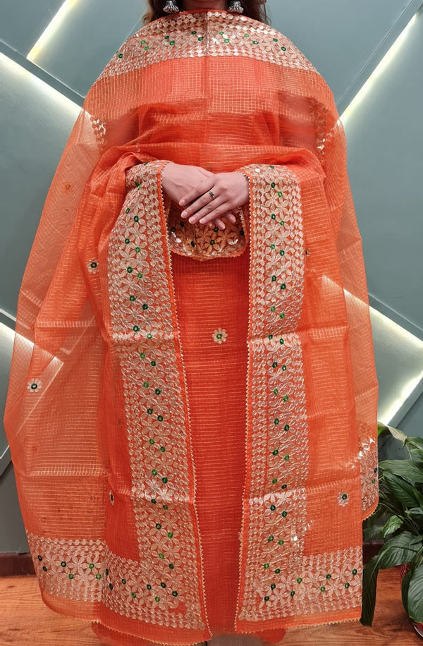 YUVI STYLE FULL KOTA DORIYA TOP AND DUPTTA SUIT SET (FKDYS57)
