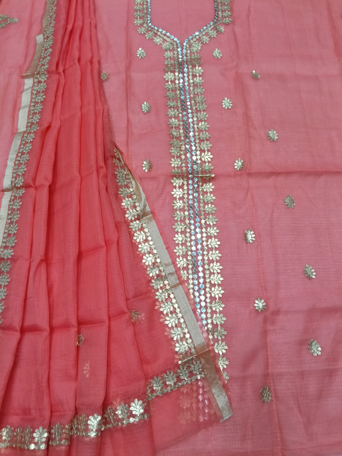 YUVI STYLE FULL KOTA DORIYA TOP AND DUPTTA SUIT SET (FKDYS104)