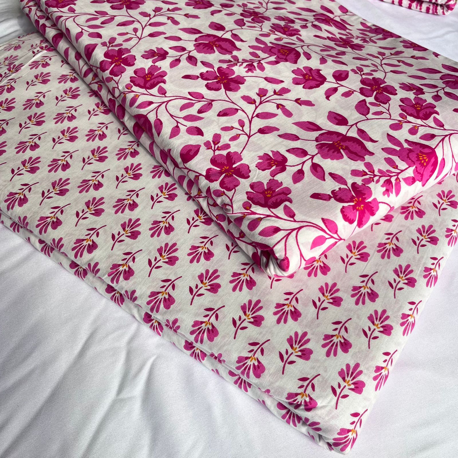 Traditional Buti print Cotton top and bottom set (2PCYS32)