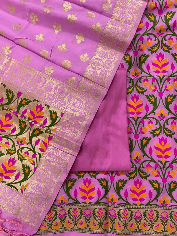 TRADITIONAL BANARASI JAMDANI COTTON SUIT SET (BJCYS04)