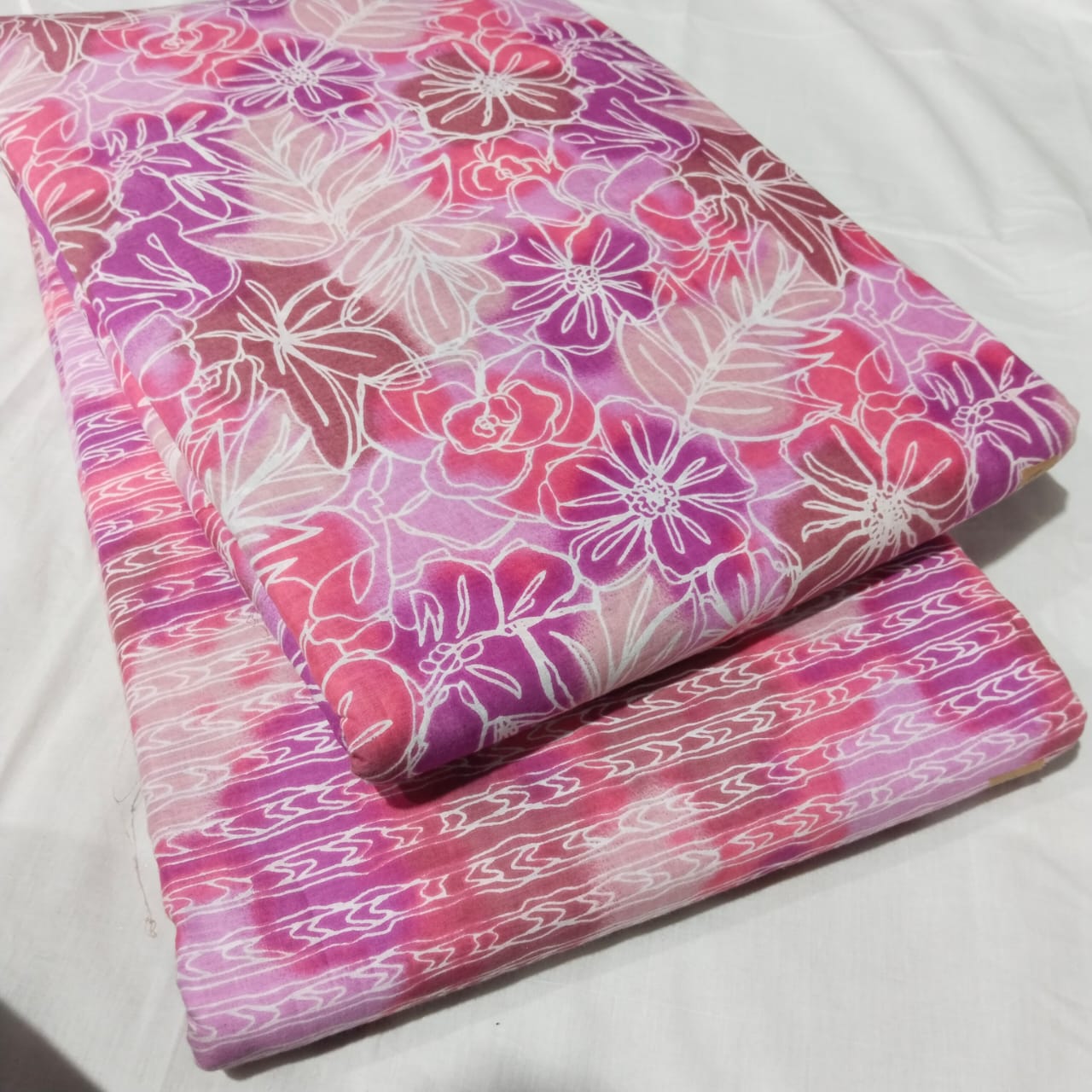 TRADITIONAL HAND BLOCK PRINT COTTON TOP AND BOTTOM SET (2PCYS153)