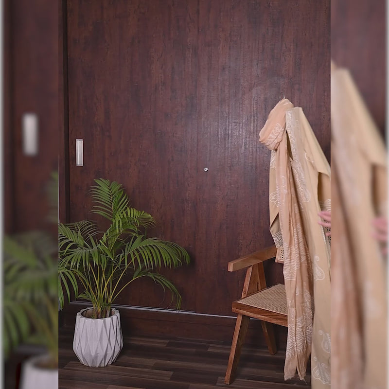 Designer  Hand Block Print  Pure Cotton Suit with Chiffon Dupatta (PCHFYS13)