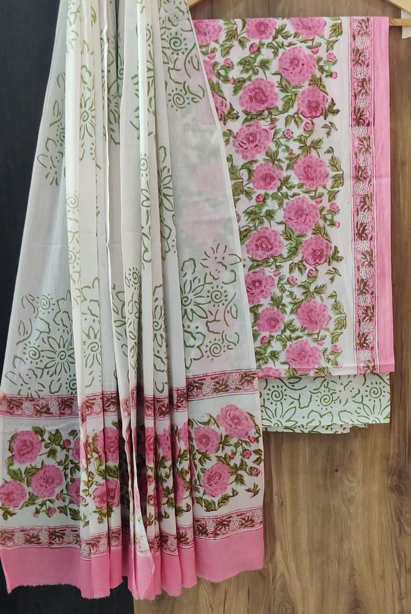 TRADITIONAL COTTON SUIT WITH MULMUL DUPPTA (MALYS279)